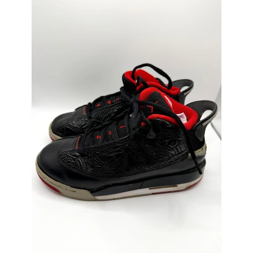 Air Jordan Dub Zero GS 311047-013 Boys 4 Sneaker Black Cement Leather Basketball